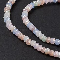 Стеклянные бусины с гальваническим покрытием  EGLA-S192-001A-B14