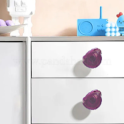 4 шт. двухцветные ручки для ящиков из латуни и натурального агата&nbsp;AJEW-DR0001-63