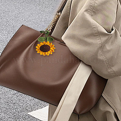 2 шт. полиэстеровые украшения из подсолнечника&nbsp;AJEW-LP0002-87A