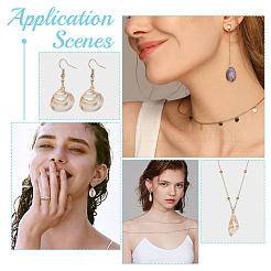 16 шт. 8 стиля подвески из натуральных ракушек с гальваническим покрытием&nbsp;SHEL-ME0001-10