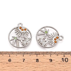 Подвески из сплава и страз PALLOY-T092-17P