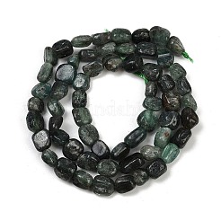 Естественный зеленый кварцевые нити бисера G-Q060-D13