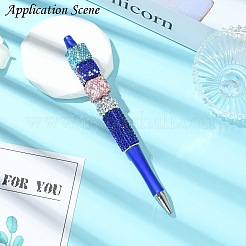 Бусины из полимерной глины в форме куба со стразами CLAY-NH0001-08G