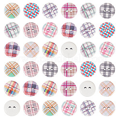 Окрашенные деревянные пуговицы &nbsp;BUTT-TAC0010-05