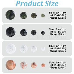 Наборы круглых бусин из натурального красного сетчатого камня&nbsp;G-YW0002-20