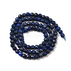 Нитки бусины из натурального ляписа-лазури G-G059-4mm