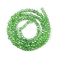 Chapelets de perles en verre électroplaqué&nbsp;EGLA-A044-T1mm-A11