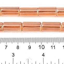 Прозрачные стеклянные бусины гальваническим пряди EGLA-N012-08