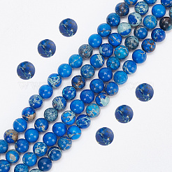 2 нити бусин из натуральной императорской яшмы G-AR0005-44B