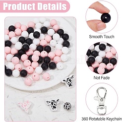 Наборы для изготовления брелоков из силиконовых бусин своими руками&nbsp;DIY-FI0001-15