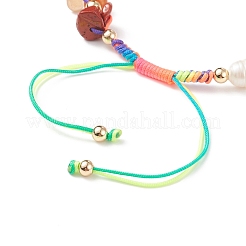Braccialetti di perline intrecciate con pietre miste naturali e sintetiche&nbsp;BJEW-JB08719-01