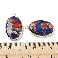 Подвески из окрашенной синтетической императорской яшмы&nbsp;G-D337-03E-G