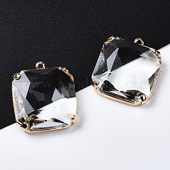 Прозрачные стеклянные подвески GLAA-Q088-020