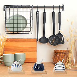 Ahademaker 6 шт. 3 стильные бамбуковые блюдца для суккулентных горшков AJEW-GA0005-39