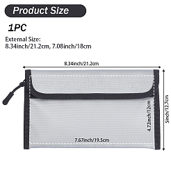 Жидкие силиконовые тканевые пакеты для хранения документов&nbsp;AJEW-WH20033-070B