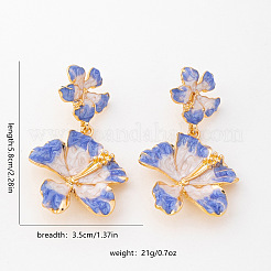 Boucles d'oreilles en alliage d'émail pour femmes&nbsp;WG594FD-01