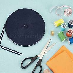 Плоские полосатые ленты из полиэстера в крупный рубчик EC-WH0003-13-B06