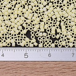 MIYUKIデリカビーズ  シリンダー  日本製シードビーズ  11/0  （db1511)マット不透明な淡黄色  1.3x1.6mm  穴：0.8mm  約2000PCS /ボトル  10 G /ボトル&nbsp;SEED-JP0008-DB1511