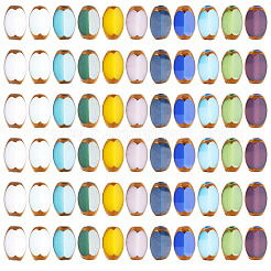 110шт 11 цвета гальванические стеклянные бусины&nbsp;EGLA-TA0012-98
