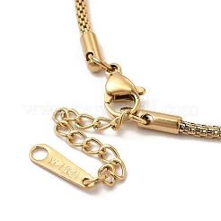 Ионное покрытие(ip) 304 нержавеющая сталь браслет-цепочка для женщин BJEW-G667-11G