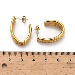 Серьги-гвоздики из нержавеющей стали 304 EJEW-G423-04G