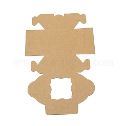 Quadratische Bonbonboxen aus Kraftpapier&nbsp;CON-WH0081-25