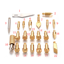 Ensembles de pointes de chauffage au bois&nbsp;TOOL-WH0117-56
