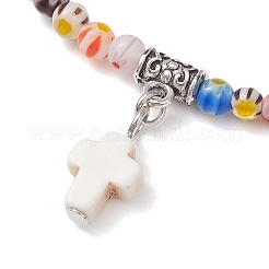 Подвеска-шарм из синтетической бирюзы&nbsp;BJEW-JB12224