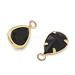 Charms in ottone zirconi a pavé di ottone&nbsp;CU-CBABEB3-04G