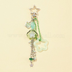 Porte-clés pendentifs en acrylique et en verre&nbsp;KEYC-FZ00003