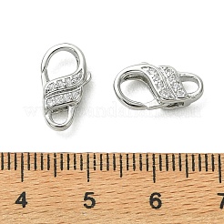 Shegrace BHs mit Mikropavé-Fassung aus klaren Zirkonia und Karabinerverschluss&nbsp;XGRQ5F541-794P
