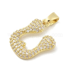 Латунные микро проложить кубического циркония подвески ZIRC-C012-01G-21