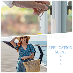 Брелок для ключей из нержавеющей стали 304 и железа с бусинами для самостоятельного изготовления ювелирных изделий&nbsp;KEYC-UN00005