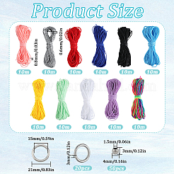 Набор для самостоятельного изготовления плетеных браслетов из паутины/сетки DIY-SC0027-95