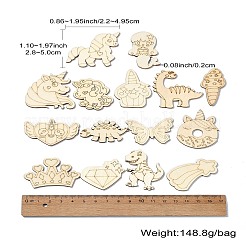 Découpes de bois non finies&nbsp;WOOD-CJC0001-17