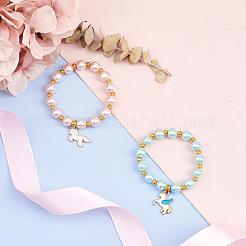 Наборы для изготовления эластичных браслетов своими руками&nbsp;DIY-SC0010-77