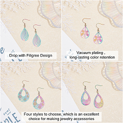 Филигранные подвески из нержавеющей стали с вакуумным покрытием PVD 201 STAS-UN0012-50