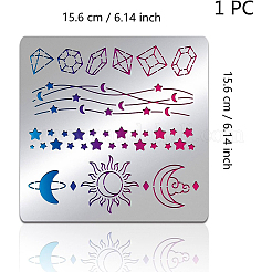 Трафареты для штампов из нержавеющей стали DIY-WH0279-117