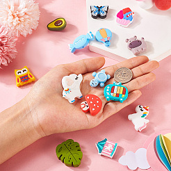 14шт 14 стиля пищевых экологически чистых силиконовых бусин SIL-TA0001-58