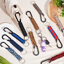 12 Stück Aluminium-Kletterkarabiner in 12 Farben&nbsp;KEYC-CP0001-03