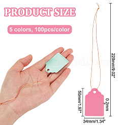 5 пачка 5-х цветных пластиковых пустых этикеток для растений с резинкой CDIS-GA0001-02
