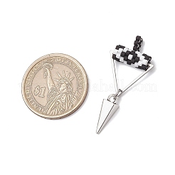 Подвески-глаза из бисера в форме цилиндра&nbsp;PALLOY-MZ00650-05