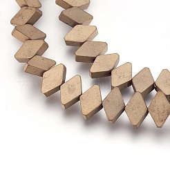 Гальванизировать немагнитных синтетический гематит нитей бисера&nbsp;G-I208-18F-A-L