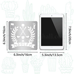 Трафареты для резки металла из нержавеющей стали на тему гольфа DIY-WH0238-171