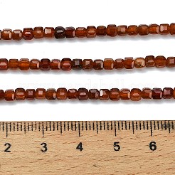 Натуральный оранжевый гранатовый бисер пряди G-C262-C09-3mm