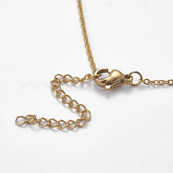 Colliers pendentifs en acier inoxydable 304&nbsp;NJEW-E141-34