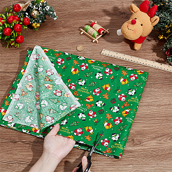 Хлопчатобумажные ткани с рождественской тематикой&nbsp;DIY-WH0622-374A