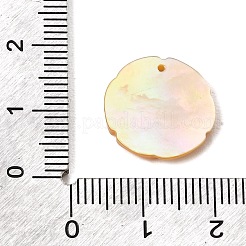 Natürliche gelbe Muschelanhänger&nbsp;SH-CBA69D1-06B