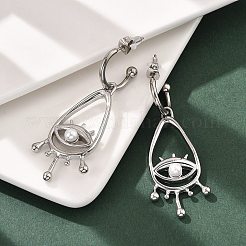 Серьги-гвоздики из нержавеющей стали 304 с жемчугом в форме ракушки для женщин&nbsp;EJEW-U051-06P