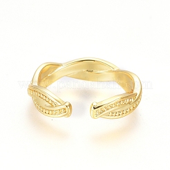 Латунные кольца на пальцах манжеты RJEW-G100-14G